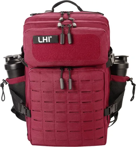 Vista 10 de LHI - Mochila táctica militar para hombre, 25/45 L, mochila grande Molle del ejército, mochila de asalto de 3 días, para senderismo