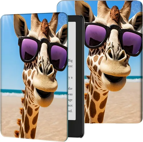 Vista 50 de Funda para Kindle de 6 pulgadas (11.ª generación, versión 2024/2022) delgada de piel sintética, ajustable, multiángulo, Smart Shell con función