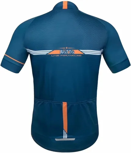 Vista 7 de ROTTO Camiseta de ciclismo para hombre, manga corta, serie Simple Line