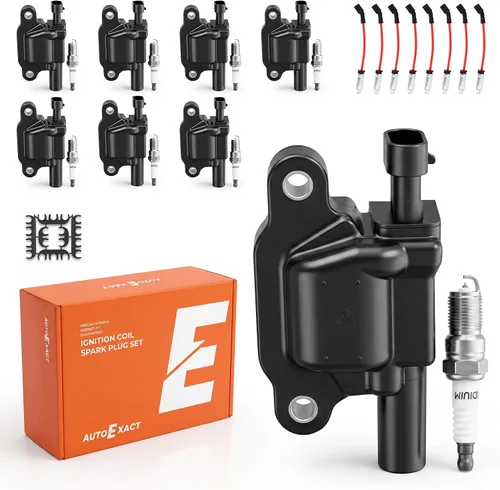 Vista 20 de Coil Packs UF413 & Iridium Spark Plugs Wires Set Fit for Chevy GMC 5.3/6.0L