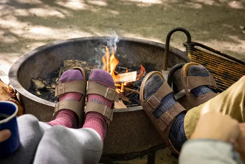 Vista 4 de Jeep Men's Wool Blend Trail Crew Socks-2 Pair Pack-Breathable, Cushioned Comfort