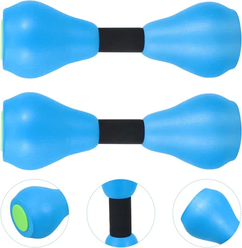 Vista 8 de Alipis 2 mancuernas acolchadas ajustables para mujer, para entrenamiento en la piscina, fitness y entrenamiento en casa, mancuernas de agua ligeras