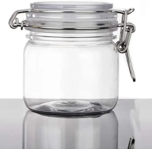Vista 4 de luzen Recipiente sellado de almacenamiento de alimentos de 10 onzas/10.1 fl oz para el hogar, recipiente de plástico redondo transparente