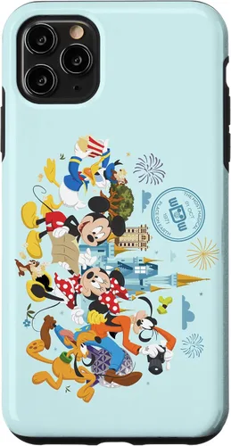 Vista 13 de Walt Disney World 50th Anniversary Mickey and Friends - Carcasa para iPhone 17, color azul