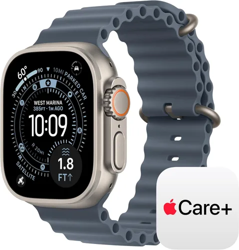 Vista 7 de Apple Watch Ultra 3 [GPS + Cellular 49mm] Reloj inteligente para correr y multideporte con funda de titanio resistente con bucle milanés de titanio