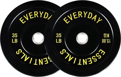 Vista 15 de Fitvids Placas de Tope Olímpicas de 2 Pulgadas, Placas de Peso Perfectas para Levantamiento de Pesas y Entrenamiento de Fuerza, Múltiples Pesos