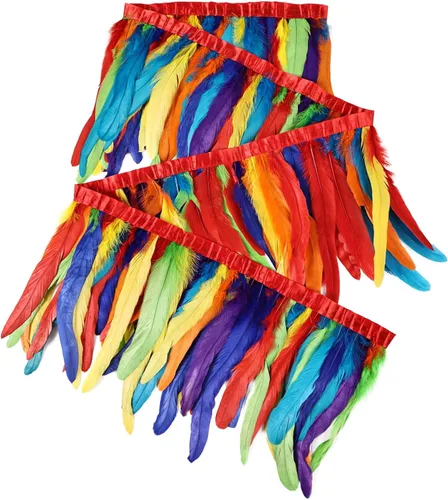 Vista 12 de THARAHT 50 Plumas de Cola de Gallo Naturales de 12-14 Pulgadas (30-35 cm) a Granel para Manualidades, Atadura de Moscas, Boda, Plumas para Fiestas
