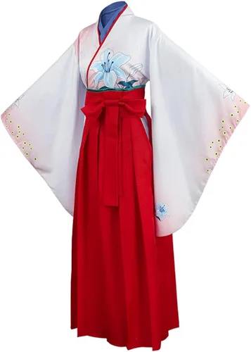 Vista 4 de BoerMee Disfraz de anime Yuriko Nishinotoin Kimono Kakegurui para mujer
