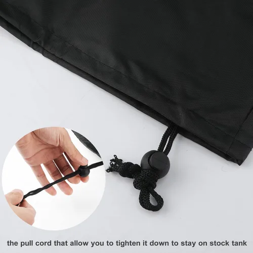Vista 5 de Protector redondo de plástico Oxford para piscina de 6 pies, forro impermeable, 6 pies x 12 pulgadas