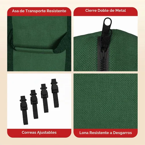 Vista 4 de Bolsa de almacenamiento Elf Stor para árbol de Navidad grande lona resistente, para árbol de 9 pies