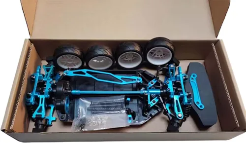 Vista 2 de 1/10 aleación actualización RC chasis TT02 marco kit eje impulsión coche turismo