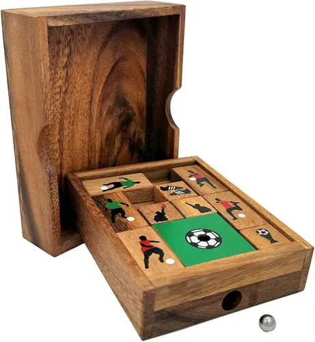 Vista 2 de Campo de fútbol - Rompecabezas de madera Brain Teaser