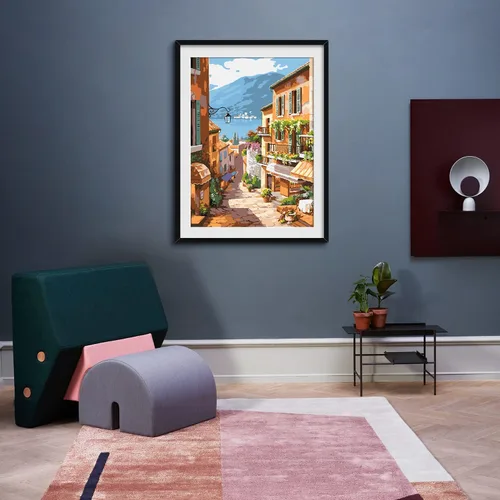 Vista 3 de QUITEDEW Pintura por números para adultos principiantes, pintura de paisajes por números, kits de pintura de jardín por números, adecuados