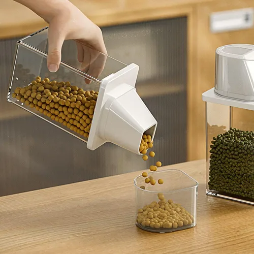 Vista 3 de VALINK Contenedores herméticos para almacenamiento de alimentos, dispensador de contenedores de cereales de almacenamiento 2022, dispensador