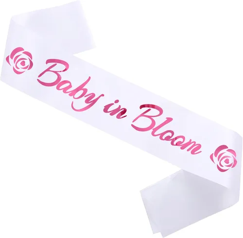 Vista 9 de Banda de hombre detrás de la protuberancia, banda negra y plateada con texto en inglés "Daddy to Bebe", regalos para fiesta de baby shower, regalos