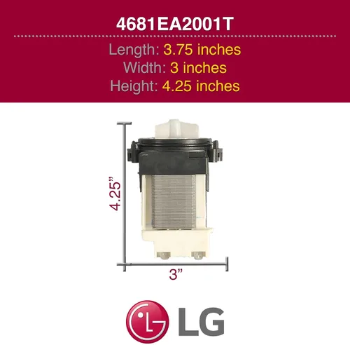Vista 9 de LG, 4681EA2001T, Bomba de desagüe para lavadora