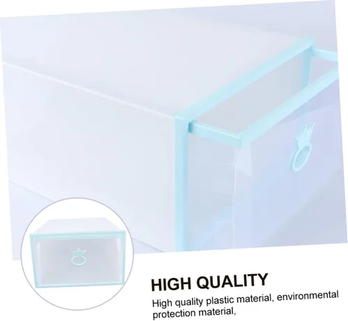 Vista 9 de Caja de plástico para almacenamiento de zapatos, organizador de zapatos, cajón transparente apilable para zapatos, estante organizador de zapatos