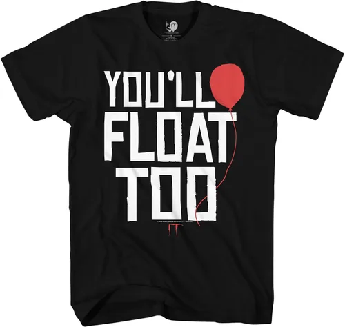 Vista 2 de It Camiseta para hombre adulto con texto en inglés "You Float Too Pennywise Balloon