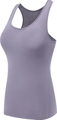 Vista 19 de Neleus - Camiseta sin mangas con base de compresión para mujer, 3