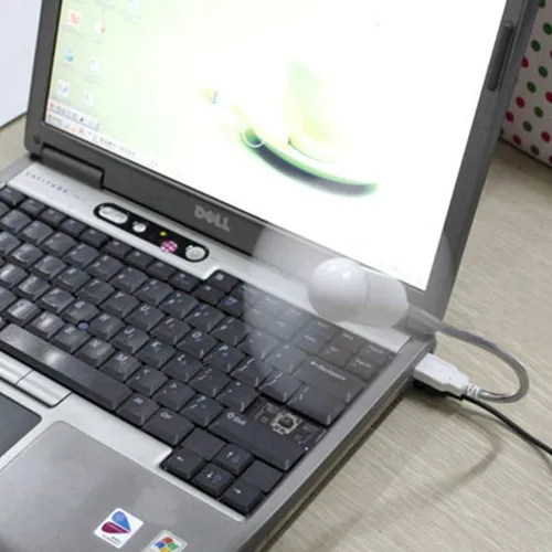 Vista 5 de Honbay 4 unids mini portátil portátil alimentado por USB ventilador de enfriamiento cuello de cisne soplador de aire para PC de escritorio ordenador