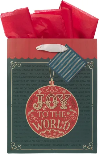 Vista 35 de Christian Art Gifts Bolsa de Regalo Retrato con Etiqueta y Juego de Papel de Seda para Mujeres: Quédate Quieta y Conoce - Salmo 46:10 Versículo