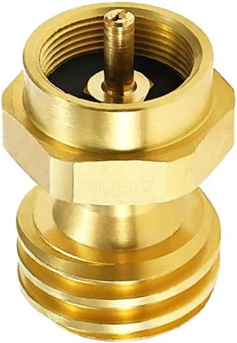 Vista 3 de Steak Saver Adaptador de Propano de 1lb a 20lb, Adaptador de Propano de 1 Libra para Convertidor de Cilindro Desechable de Un Solo Uso Universal
