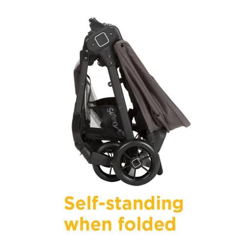 Vista 8 de Safety 1st Sistema de viaje Smooth Ride con cochecito y asiento de auto para bebés OnBoard FLX, combinación de recién nacido a niño pequeño, fácil