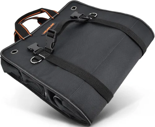 Vista 7 de Rollo de herramientas para hombre, bolsa enrollable de herramientas, bolsa de herramientas enrollable, organizador de rollos de herramientas, bolsas