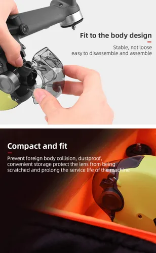 Vista 2 de BTG Gimbal Protector Camera Lens Cover Protector Compatible with DJI FPV Combo Drone Accessories