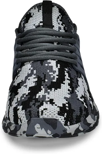 Vista 4 de tenis para hombre, antideslizantes, resistentes al deslizamiento, de punto.