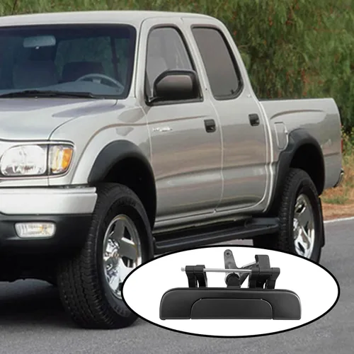 Vista 7 de Manija texturizada para puerta trasera negra para puerta trasera, compatible con camioneta Toyota Tacoma 1995, 1996, 1997, 1998, 1999, 2000, 2001