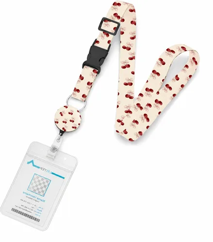 Vista 14 de Cordón de barco de crucero, con cordón de identificación ajustable con cierre desmontable, soporte impermeable para tarjetas de identificación