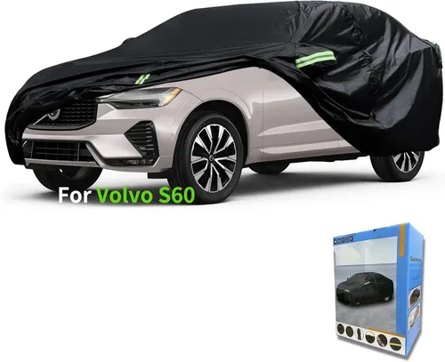 Vista 13 de Ajuste personalizado para cubierta de auto Volvo, impermeable, para todo tipo de clima, protección UV, resistente al viento, para exteriores
