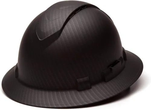 Vista 14 de Texas America Safety Company Casco duro RIDGELINE de ala completa con ajuste de perilla de 6 puntos y bolsa
