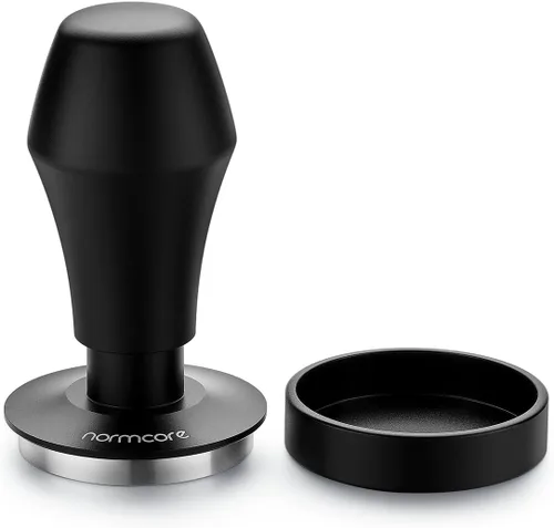 Vista 12 de Normcore Tamper de café con resorte de 1.791 in V4 para Flair Pro, Pro 2, base plana de acero inoxidable 304, mango ergonómico de aluminio