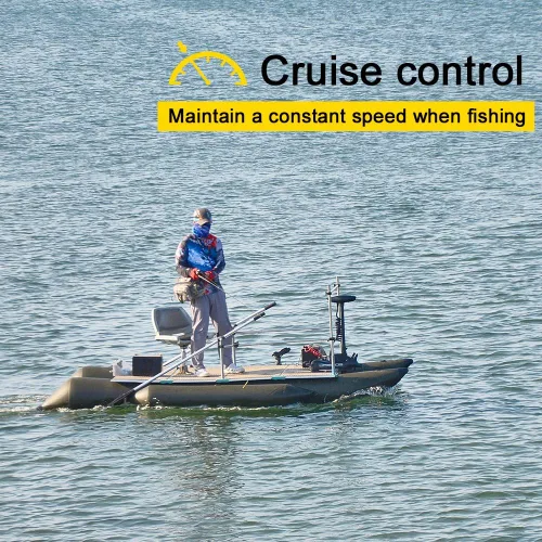 Vista 2 de AQUOS Haswing CaymanB - Motor de arrastre para montaje en arco con control remoto inalámbrico y control de pie inalámbrico, liberación rápida, 55