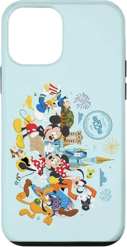 Vista 16 de Walt Disney World 50th Anniversary Mickey and Friends - Carcasa para iPhone 17, color azul