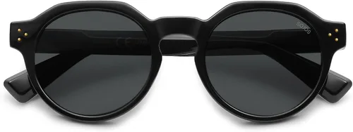 Vista 4 de SOJOS Lentes de sol polarizados retro para mujeres y hombres, gafas de sol redondas vintage de los años 90, protección UV400, SJ2623