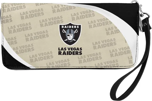 Vista 23 de Cartera organizadora NFL de cierre curvo, negro Pittsburgh Steelers