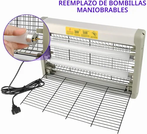 Vista 7 de mafiti Bug Zapper - Trampas para moscas para colgar en interiores Gris