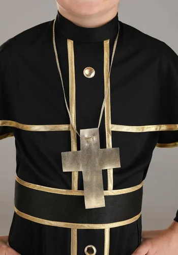 Vista 5 de Disfraz de Sacerdote Deluxe para niño