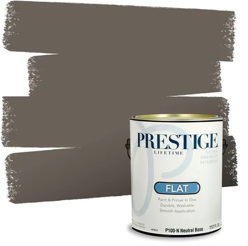 Vista 194 de PRESTIGE Paints - Pintura interior e imprimación en uno, 1 galón, cáscara de huevo, pimienta envejecida