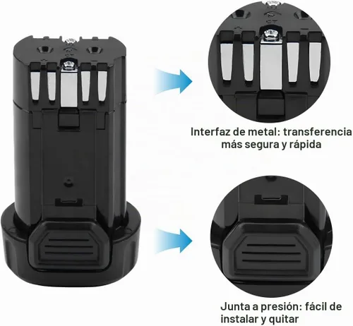 Vista 3 de Exmate Paquete de 2 baterías de 1500 mAh 8 V Max compatibles con Dewalt DCB080 DCF680N1 DCF682 DCB095 DW4390 DCF680N2 DCF680G2 DCL023 DCF680