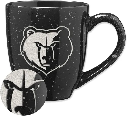 Vista 12 de Rico Industries NBA 16 oz Team Color Laser Engraved Speckled Ceramic Coffee Mug 3-Color del