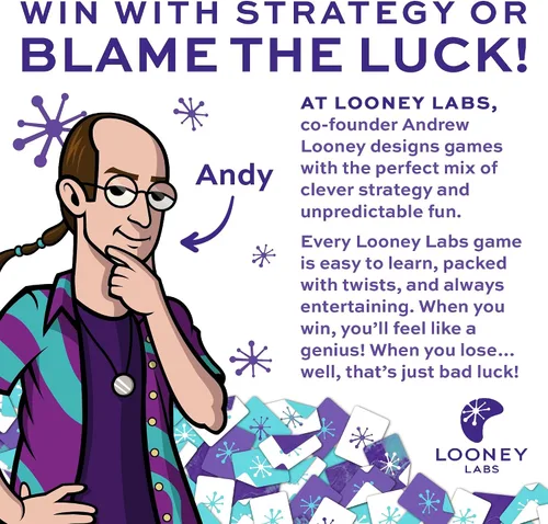 Vista 9 de Looney Labs - Juego de cartas de camping Fluxx - Diversión de verano, aventura al aire libre, perfecto para viajes de campamento familiares y noches