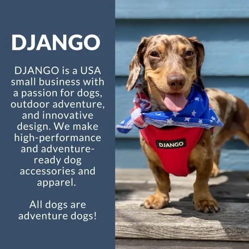 Vista 9 de DJANGO Arnés para perro Adventure - Acolchado y ajustable - Negro, pequeño