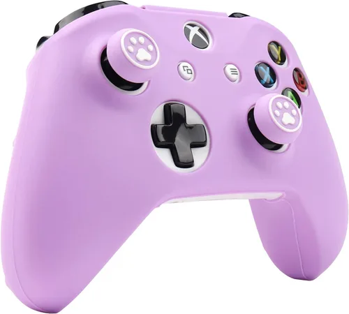 Vista 3 de RALAN Funda protectora de silicona antideslizante para control Xbox One SX con agarre de 6 pulgares.