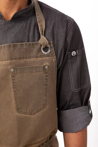 Vista 18 de Chef Works Delantal con pechera unisex Dorset Chefs