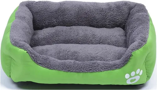 Vista 19 de Camas para perros pequeños, medianos y grandes, cama rectangular para mascotas, lavable, con estampado de leopardo, tamaño S