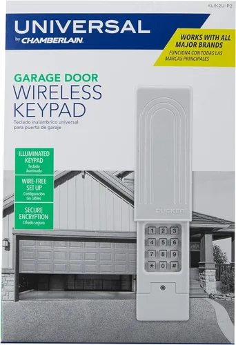 Vista 2 de Chamberlain KLIK2U Teclado inalámbrico universal para puerta de garaje., KLIK2U, 9.00 volts